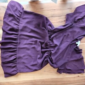 Michael kors plum spring dress